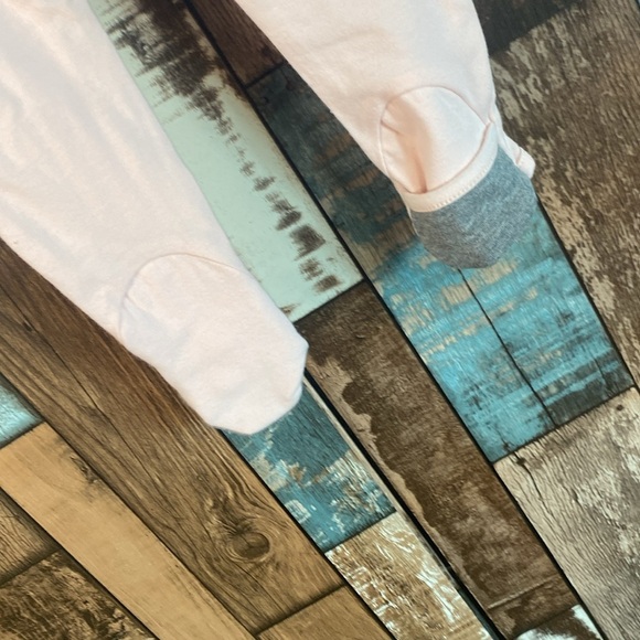 🐰Organic cotton pink bunny onsie with rollable feet and hand - Picture 15 of 16